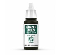 Vallejo Panzer Aces 17 ml Acrylic Paint - German Tank Crew Black