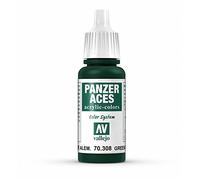 Vallejo Panzer Aces 17 ml Acrylic Paint - Green Tail Light