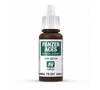 Vallejo Panzer Aces 17 ml Acrylic Paint - Highlight German Black