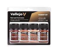 Acrylicos Vallejo "Rust & Corrosion" Pigments Set, Multicolor, 35 ml (Pack of 4)