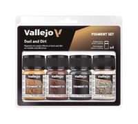 AV Vallejo Pigments Set - Dust & Dirt, 35 ml (Pack of 4)