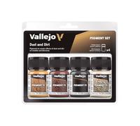 AV Vallejo Pigments Set - Dust & Dirt, 35 ml (Pack of 4)