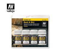 AV Vallejo Pigments Set - Dust & Dirt, 35 ml (Pack of 4)