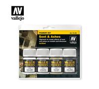 Vallejo Pigments Set Soot & Ashes 73.193