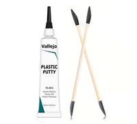 Vallejo Plastic Putty 20ml | Fast-Drying Acrylic Model Filler with 2 Precision Sanding Applicators | Gap & Seam Filler for Miniatures, Scale Models, Plastic Kits, Dioramas & Crafts