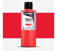 Vallejo : Premium Airbrush Paint : 200ml : Scarlet Fluorescent