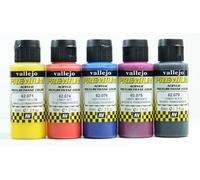 Vallejo : Premium Airbrush Paint Candy Colours : 60ml : Set of 5