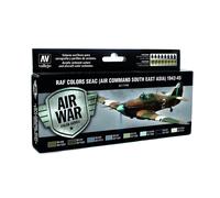 Vallejo RAF Colors SEAC (Air Command South East Asia) 1942-1945 'Air War Color Series' Model Paint Kit