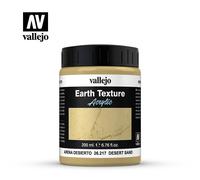 Vallejo Diorama FX Desert Arena 200ml Acrylic Paint, Water-Based, Realistic Finish, High-Density Light Brown Paste for Simulating Sand Textures in Dioramas and Models