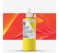 Vallejo : Studio Acrylic Paint : 200ml : Gold Yellow Fluorescent