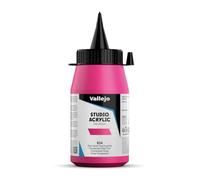 Vallejo : Studio Acrylic Paint : 500ml Pot : Red Pink Fluorescent