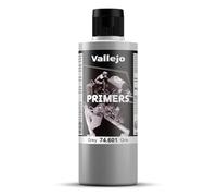 Vallejo Surface Primer, Acrylic Grey Primer for Airbrush, Fast-Drying, High Adhesion for Models and Miniatures, 200 ml