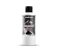 Vallejo Surface Primer, Acrylic Primer for Airbrush, Fast-Drying and High-Adhesion Finish for Models and Miniatures, 200 ml, Matte White