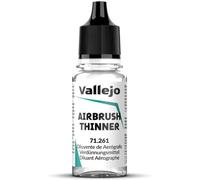 Vallejo Thinner for Airbrush, 18 ml, 17 ml (Pack of 1), Black and White