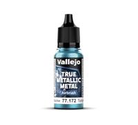 Vallejo True Metallic Paint 173-18ML Beetle Green, Airbrush Formulation, Smooth Finish, High Color Intensity, No Thinning Required