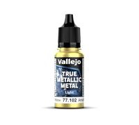 Vallejo True Metallic Metal 77102 (Light) Radiant Yellow (18ml)