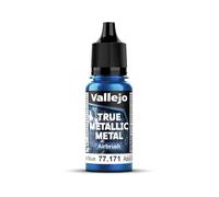 Vallejo True Metallic Airbrush Paint, Hydra Turquoise, Intense Colors for Airbrush, Ready-to-Use Formula, Smooth and Durable Finish, 18ml
