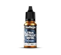 Vallejo True Metallic Paint 18ml, Ancient Copper, Airbrush Formulation, Smooth Finish, High Color Intensity, No Thinning Required