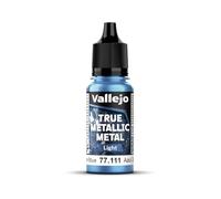 Vallejo True Metallic Paint, Hydra Turquoise 18ml, Luminous Finish for Blending and Mixing, Ideal for Brush Application in Modeling and Crafts