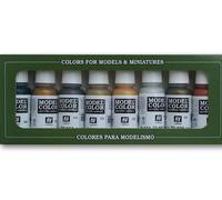 VAL70118 - AV Vallejo Model Color Set - Metallics (x8)