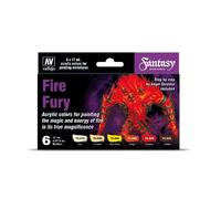 AV Vallejo Model Color Set Fire Fury (6), Model paints, VAL70243