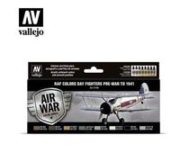 Vallejo VA71149 17ml x8 - Model Air Set - RAF Day Fighters Pre-War to 1941