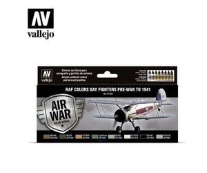 Vallejo VA71149 17ml x8 - Model Air Set - RAF Day Fighters Pre-War to 1941
