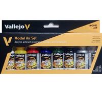 Model Air Set - Basic Colors (x8) - Acrylic model paint AV Vallejo 71.174