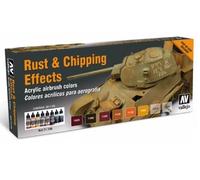 Vallejo VA71186 17ml x 8 - Model Air Set - Rust and Chipping Effects