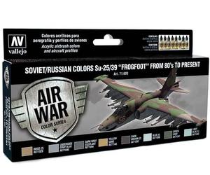 Vallejo VA71603 17ml x8 - Model Air Set - Soviet/Russian Colours SU-25/39 Frogfo