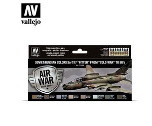Vallejo VA71604 17ml x 8 - Model Air Set - Soviet Su-7/17 Fitter Cold War to the