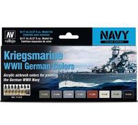 AV Vallejo Model Air Set - Kriegsmarine WWII German Color