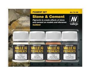 Vallejo VA73192 35ml x 4 - Pigment Set - Stone and Cement