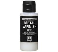 Vallejo VAL26657 Color-Gloss Metal Varnish 60ml, VJ26657