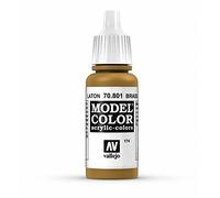 Vallejo VJ70801 Model Color 17 ml Acrylic Paint - Metallic Brass