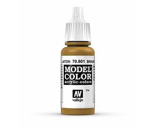 Vallejo VJ70801 Model Color 17 ml Acrylic Paint - Metallic Brass