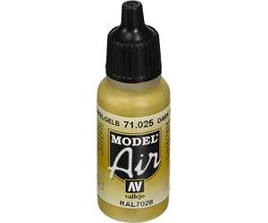 Vallejo VJ71025 Model Air 17 ml Acrylic Paint - Dark Yellow
