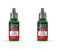 Vallejo VJ72030 Game Color 17 ml Acrylic Paint - Goblin Green (Pack of 2)