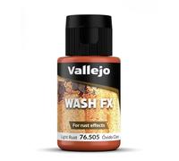 Vallejo Wash FX Acrylic Paint, Rust Color for Easy Shadow and Light Effects, 35 ml for Model Making and Miniatures