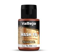 Vallejo Wash FX Acrylic Paint, Rust Color for Easy Shadow and Light Effects, 35 ml for Model Making and Miniatures