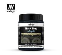 Vallejo Weathering Effects 200ml - Black Thick Mud - 26.812