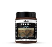 AV Vallejo Weathering Effects 200ml - Brown Thick Mud, VAL26811