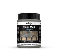 Createx Vallejo Acrylic Paint Weathering Effects – Realistic Finish – Industrial Thick Mud – 200 ml
