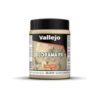 AV Vallejo Weathering Effects 200ml - Light Brown Thick Modelling Mud, VAL26810