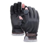 Vallerret Djuke Photography Glove, Black, FlipTech Finger Caps with Magnets, Merino Wool Lining for Comfort, Goat Leather (Black, XXL)