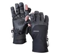 Vallerret Tinden Photography Glove, Black, FlipTech Finger Caps with Magnets, Non-Slip Grip, Merino Wool Lining