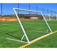 Vallerta 8x5 Ft Soccer Rebounder Goal, Heavy Duty 3MM Steel Frame w/Two Nets, 5 Adjustable Angles for Passing, Shooting & Skills Practice