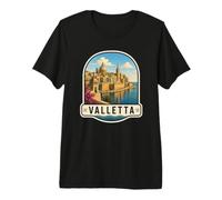 Valletta Malta Colonial Architecture Design Premium T-Shirt