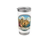 Valletta Malta Colonial Architecture Design Stainless Steel Insulated Tumbler