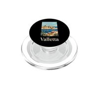 Valletta Malta Mediterranean Harbor Travel Design PopSockets PopGrip for MagSafe